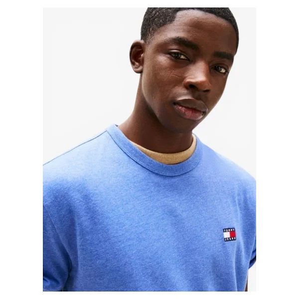 Tommy Hilfiger Jeans Badge Dm0dm20322 Kısa Kollu Bisiklet Yaka Erkek Tişört - Görsel 4