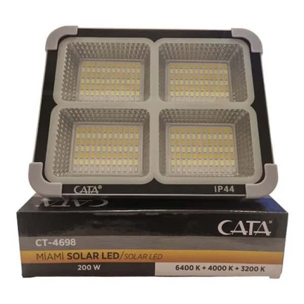 Cata Miami Ct-4698 200 W Şarjlı Güneş Enerjili Projektör - Görsel 6