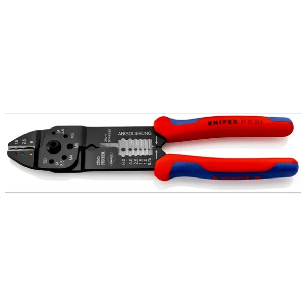 Knipex 97 21 215 Kablo Sıyırma Pabuç Sıkma Pensesi - Görsel 2