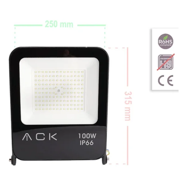 Ack At62-19132 100 W Beyaz Işık Projektör - Görsel 5
