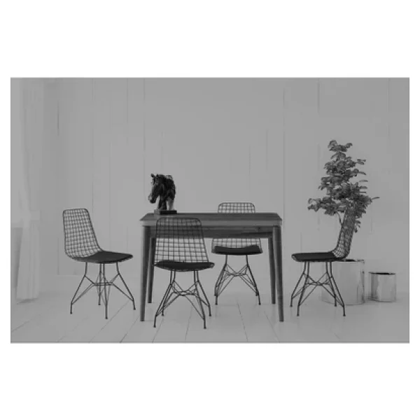 Zerenland Zeren877 Açılır Gizli Bölmeli Yemek Masası Garda Ceviz 70x110cm - Görsel 8