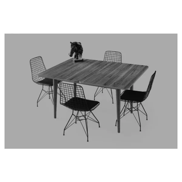 Zerenland Zeren877 Açılır Gizli Bölmeli Yemek Masası Garda Ceviz 70x110cm - Görsel 7