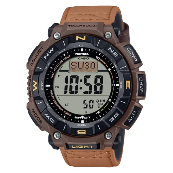 Casio Pro-Trek Prg-340l-5dr Deri Kordon Erkek Kol Saati - Görsel 7