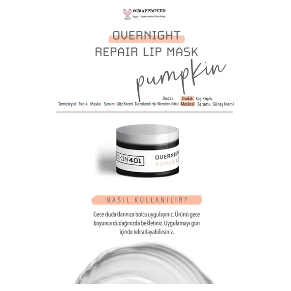 Skin401 Onarıcı 20 Ml Gece Dudak Maskesi - Görsel 6
