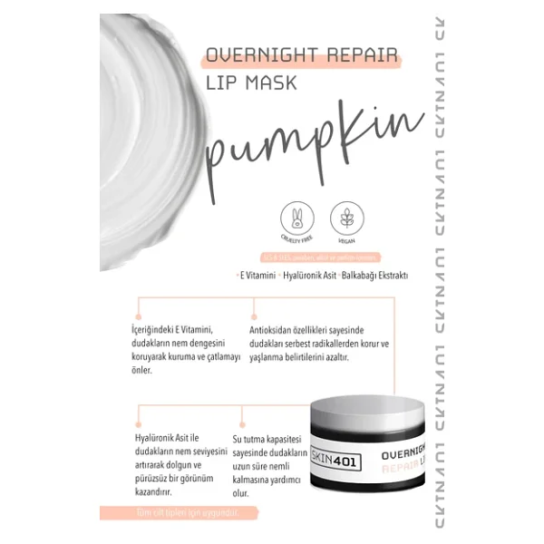 Skin401 Onarıcı 20 Ml Gece Dudak Maskesi - Görsel 5