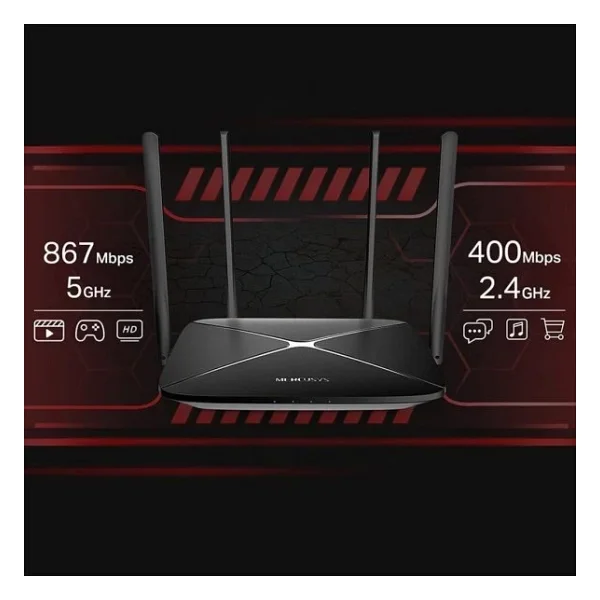 Mercusys Ac12g 3 Port 1200 Mbps Router - Görsel 7