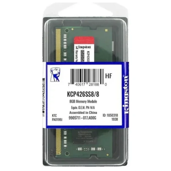 Kingston 8 GB 2666 MHz DDR4 Sodımm Kcp426ss8/8 Bellek - Görsel 4