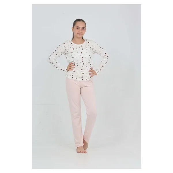 Toontoy Kız Çocuk Karma Baskılı Pijama Takım - Görsel 5