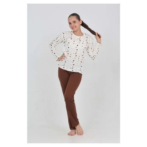 Toontoy Kız Çocuk Karma Baskılı Pijama Takım - Görsel 10