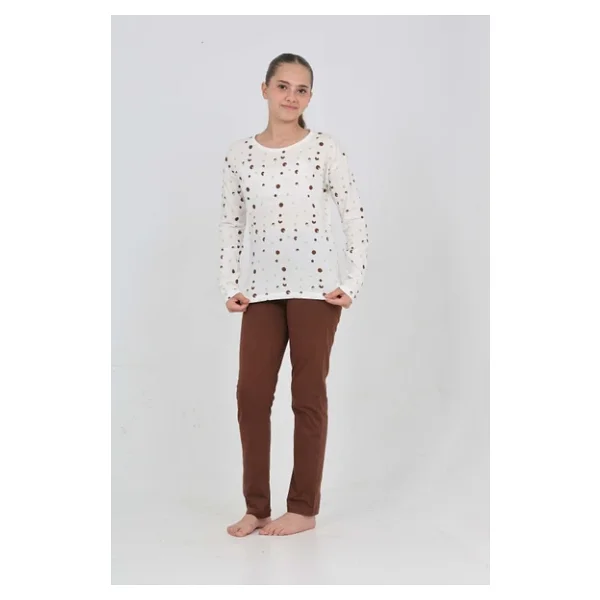Toontoy Kız Çocuk Karma Baskılı Pijama Takım - Görsel 7
