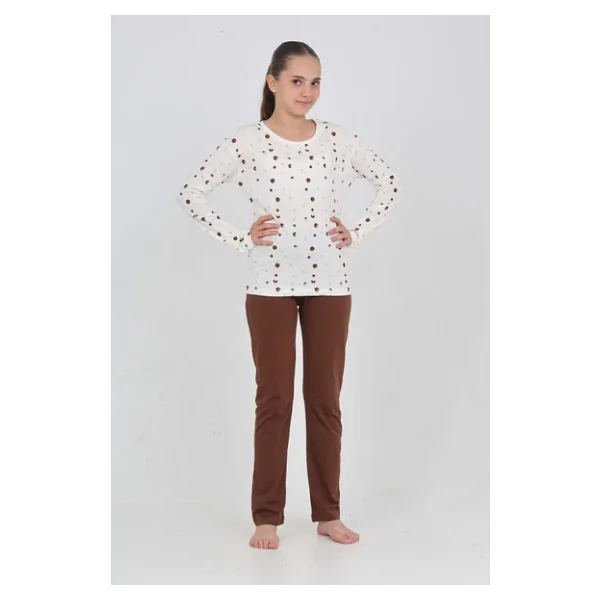 Toontoy Kız Çocuk Karma Baskılı Pijama Takım - Görsel 6