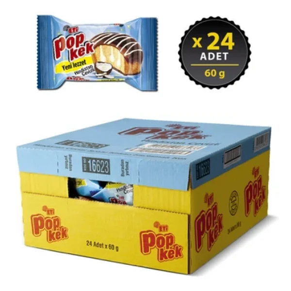 Eti Popkek Hindistan Cevizli Kek 60 Gr 24'lü - Görsel 4