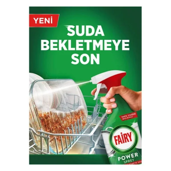 Fairy Power Sprey 3'ü 1 Arada Bulaşık Ve Mutfak Portakal Kokulu 500 Ml - Görsel 3