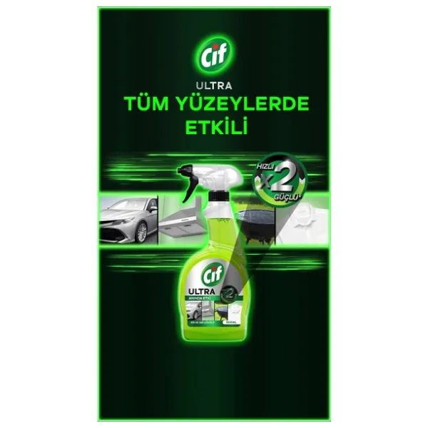 Cif Ultra Anında Etki Kir Ve Yağ Çözücü 1025 Ml - Görsel 3