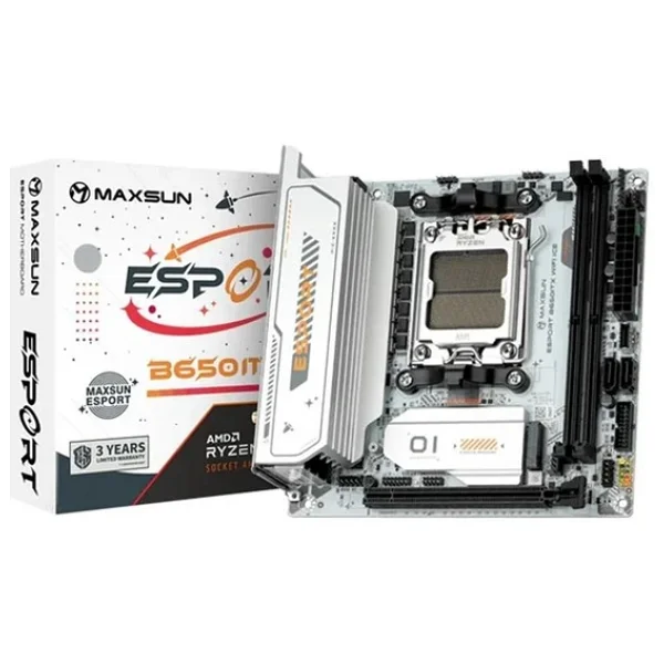 Maxsun Esport B650ıtx Wi-Fi Ice AMD Am5 DDR5 Mini-Itx Anakart - Görsel 5