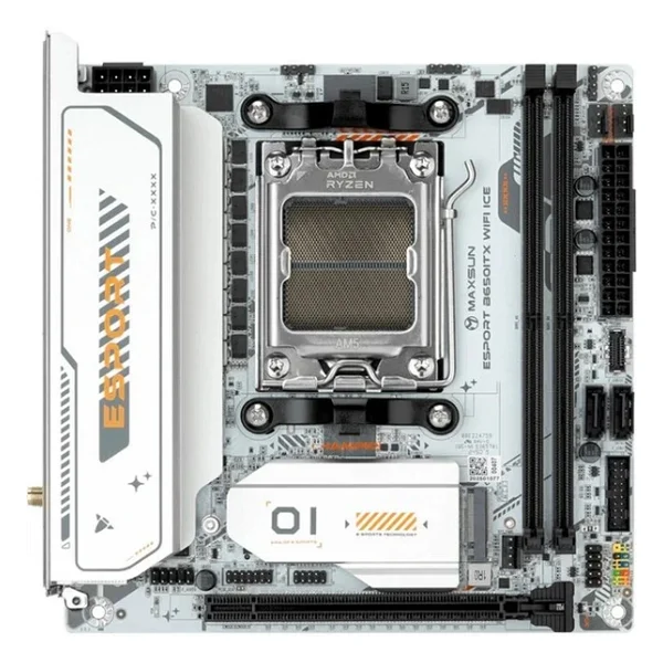 Maxsun Esport B650ıtx Wi-Fi Ice AMD Am5 DDR5 Mini-Itx Anakart - Görsel 6