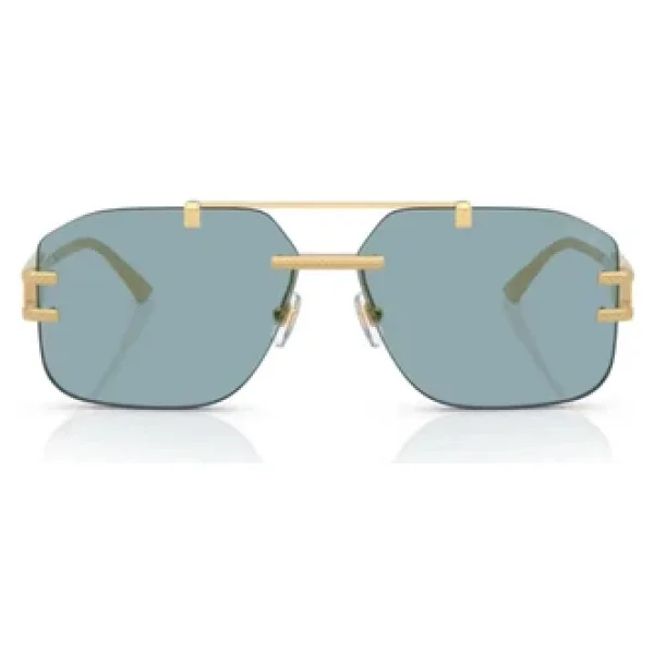 Versace Damier Ve2275 100280 Gold-Blue Erkek Güneş Gözlüğü - Görsel 4