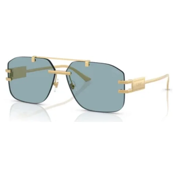 Versace Damier Ve2275 100280 Gold-Blue Erkek Güneş Gözlüğü - Görsel 3
