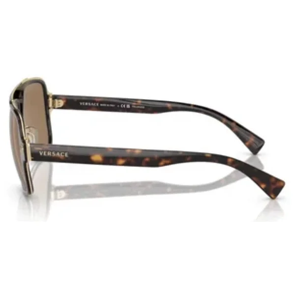 Versace Medusa Retro Charm Ve2199 1252la Havana-Orange Polarize Erkek Güneş Gözlüğü - Görsel 5