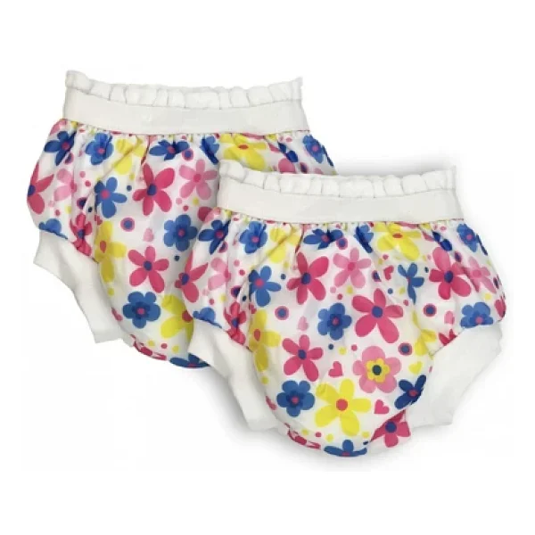 Sema Baby Flowers Desenli 2'li No:1 10-15 Kg Lüks Alıştırma Külodu - Görsel 4