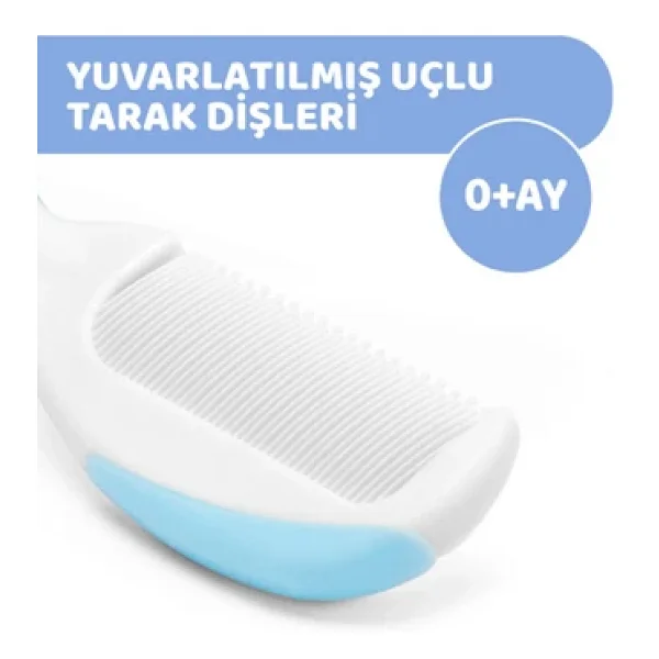 Chicco Mavi Bebek Fırça Tarak Seti - Görsel 4