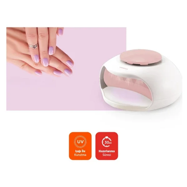 Polosmart Pbs800 Uv Işıklı Hızlı Oje Kurutucu Pembe - Görsel 4