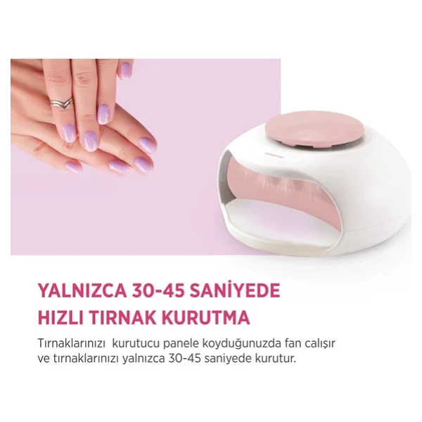Polosmart Pbs800 Uv Işıklı Hızlı Oje Kurutucu Pembe - Görsel 5