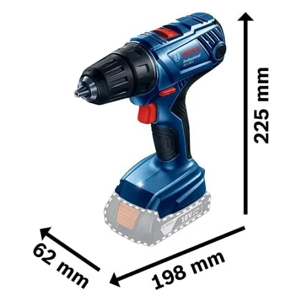 Bosch Gsr 180-Lı Çift Akülü 2 Ah Darbesiz Matkap - Görsel 7