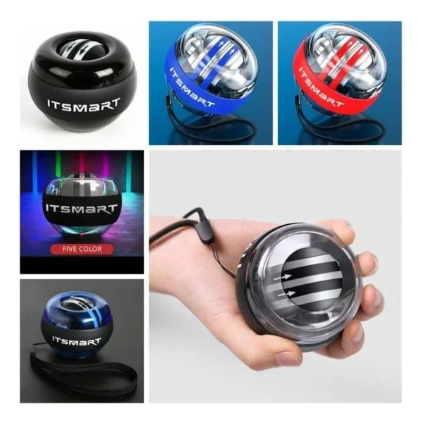 Gyro Ball El Bilek Egzersiztopu Otomatik Jiroskop Kol Kuvvet Spor Ekipmanı (2818) - Görsel 4