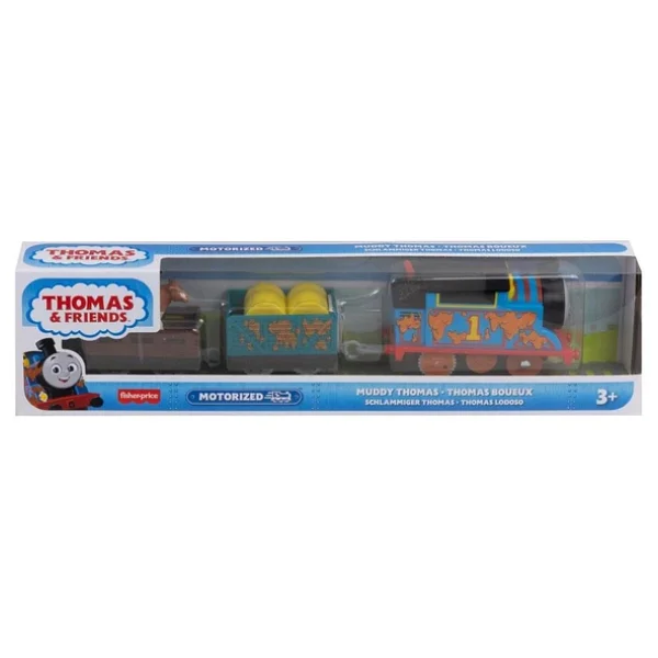 Orjinal Fisher Price Thomas Ve Arkadaşları Motorlu Vagonlu Büyük Trenler Motorized Muddy Thomas - Görsel 5