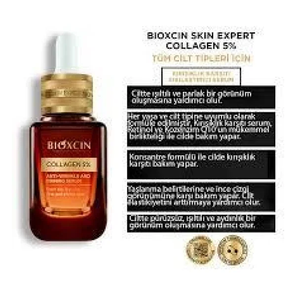 Bioxcin Skin Expert Collagen %5 Kırışıklık Karşıtı Sıkılaştırıcı Serum 30 Ml - Görsel 7