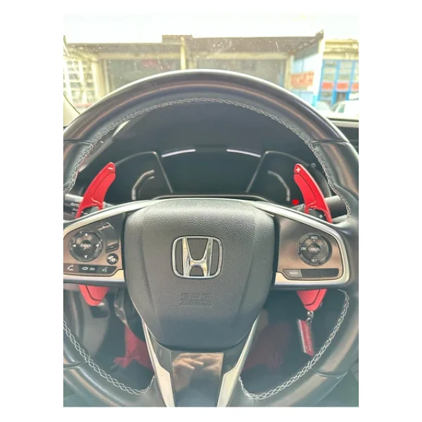 Yıldıztuning Honca Civic Fc5 Fc8 Fk5 Kırmızı F1 Kulakçık Pedal Shifter 2016-2021 - Görsel 3