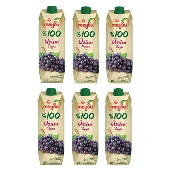 Meysu %100 Uzum Suyu 1 Lt X 6 Adet - Görsel 3