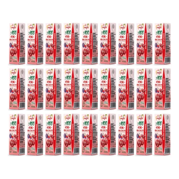 Meysu %100 Visne Kiraz Uzum Suyu 200 Ml X 27 Adet - Görsel 3
