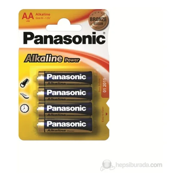 Panasonic Lr6 4'lü Alkalin Aa Kalem Pil - Görsel 3