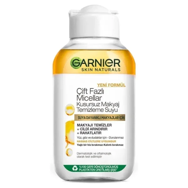 Garnier Çift Fazlı Micellar Kusursuz 100 Ml 2 Adet Makyaj Temizleme Suyu - Görsel 2
