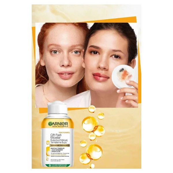 Garnier Çift Fazlı Micellar Kusursuz 100 Ml 2 Adet Makyaj Temizleme Suyu - Görsel 5