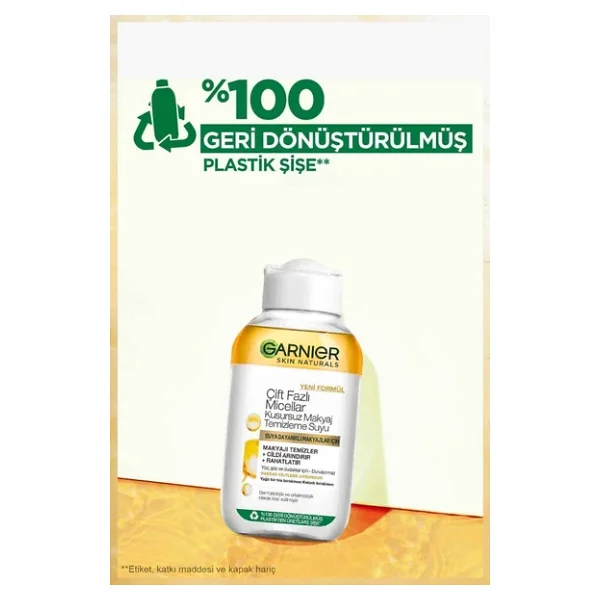 Garnier Çift Fazlı Micellar Kusursuz 100 Ml 2 Adet Makyaj Temizleme Suyu - Görsel 7