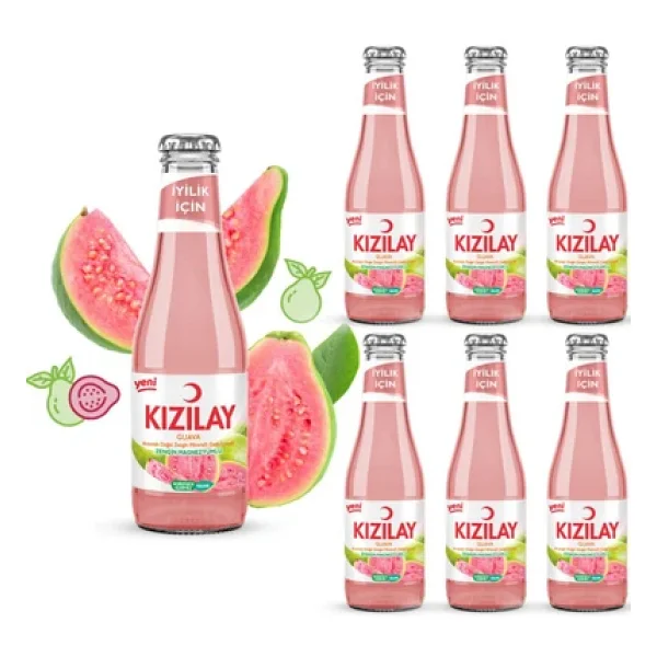 Kızılay Kızılay Doğal Guava Aromalı Maden Suyu 200 Ml X 6 Adet - Görsel 3