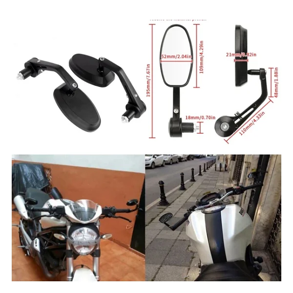 Yamaha Mt 125 Gidon Ayna-Oval Camlı-A02293 - Görsel 5
