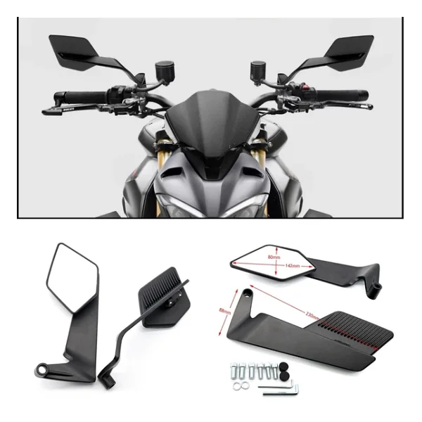 Honda Cb 125 F Kanat Ayna-Aerodinamik-A00702 - Görsel 4