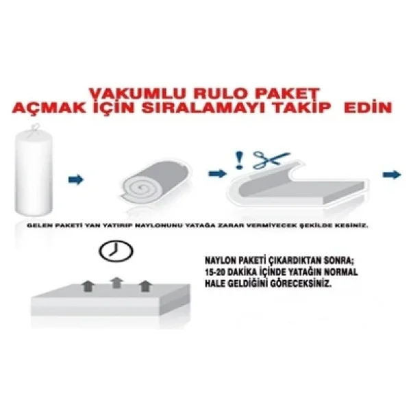 Heyner Bamboo Visco Ortopedik Yatak Koruyucu Yatak Pedi & Yatak Şiltesi Lastikli Fermuarlı 5 Cm Visco - Görsel 9