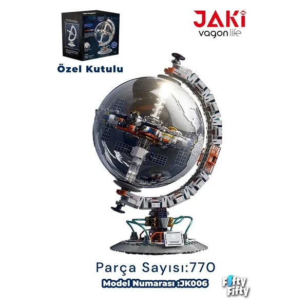 Jaki Space Pop Serisi Ffjkck006 Dünya Haritası 770 Parça Blok Oyuncak - Görsel 7
