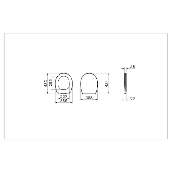 Vitra S10 109-003-909 Yavaş Kapanan Klozet Kapağı - Görsel 3
