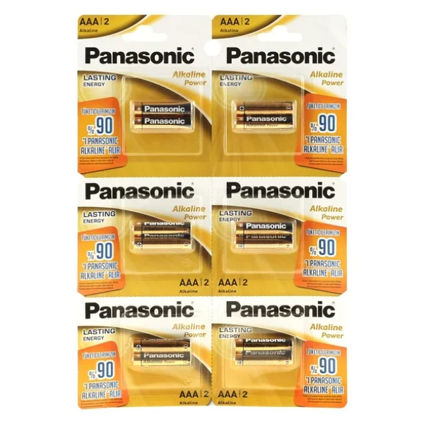 Panasonic Alkalin Power 2'li AAA İnce Kalem Pil