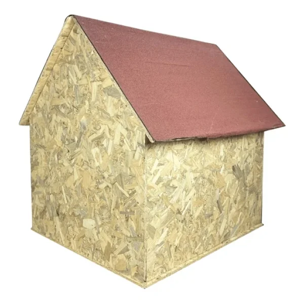 Reyo Köpek Kulübesi Büyük Boy Osb XL Kırmızı Çatılı100x100x78 Cm - Görsel 3