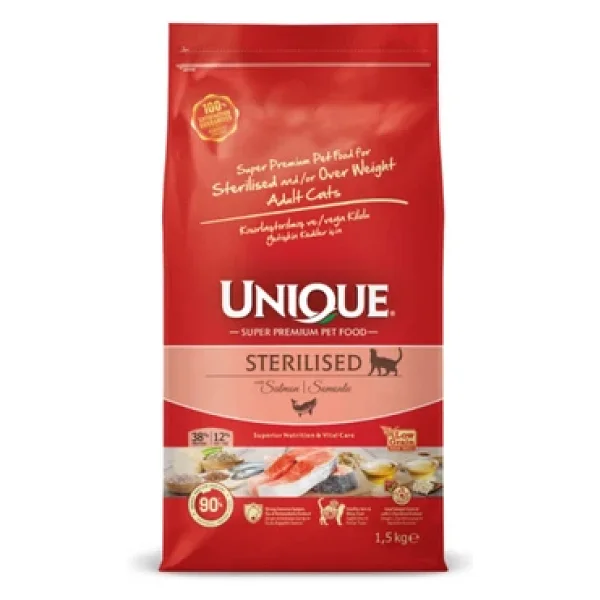 Unique Somonlu 1.5 Kg Kısırlaştırılmış Yetişkin Kedi Maması - Görsel 5