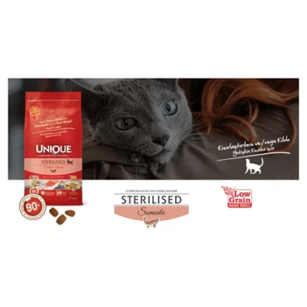 Unique Somonlu 1.5 Kg Kısırlaştırılmış Yetişkin Kedi Maması - Görsel 6