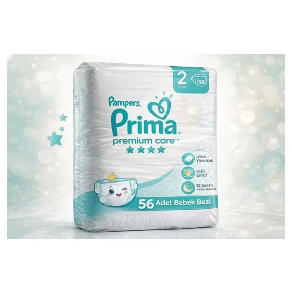 Prima Premium Care 2 Numara Mini 56'lı 3 Adet Bebek Bezi - Görsel 3