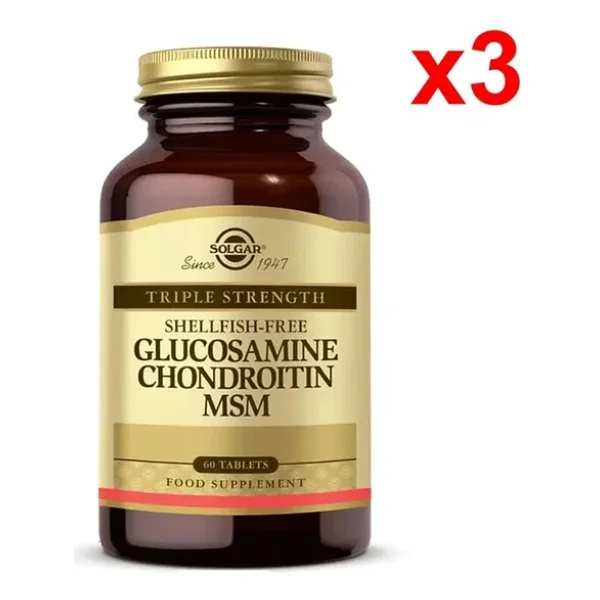Solgar Glucosamine Chondroitin Msm 60 Tablet 3'lü - Görsel 3
